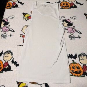 YoungLA White Ribbed Tank Top Gym Men's XXL